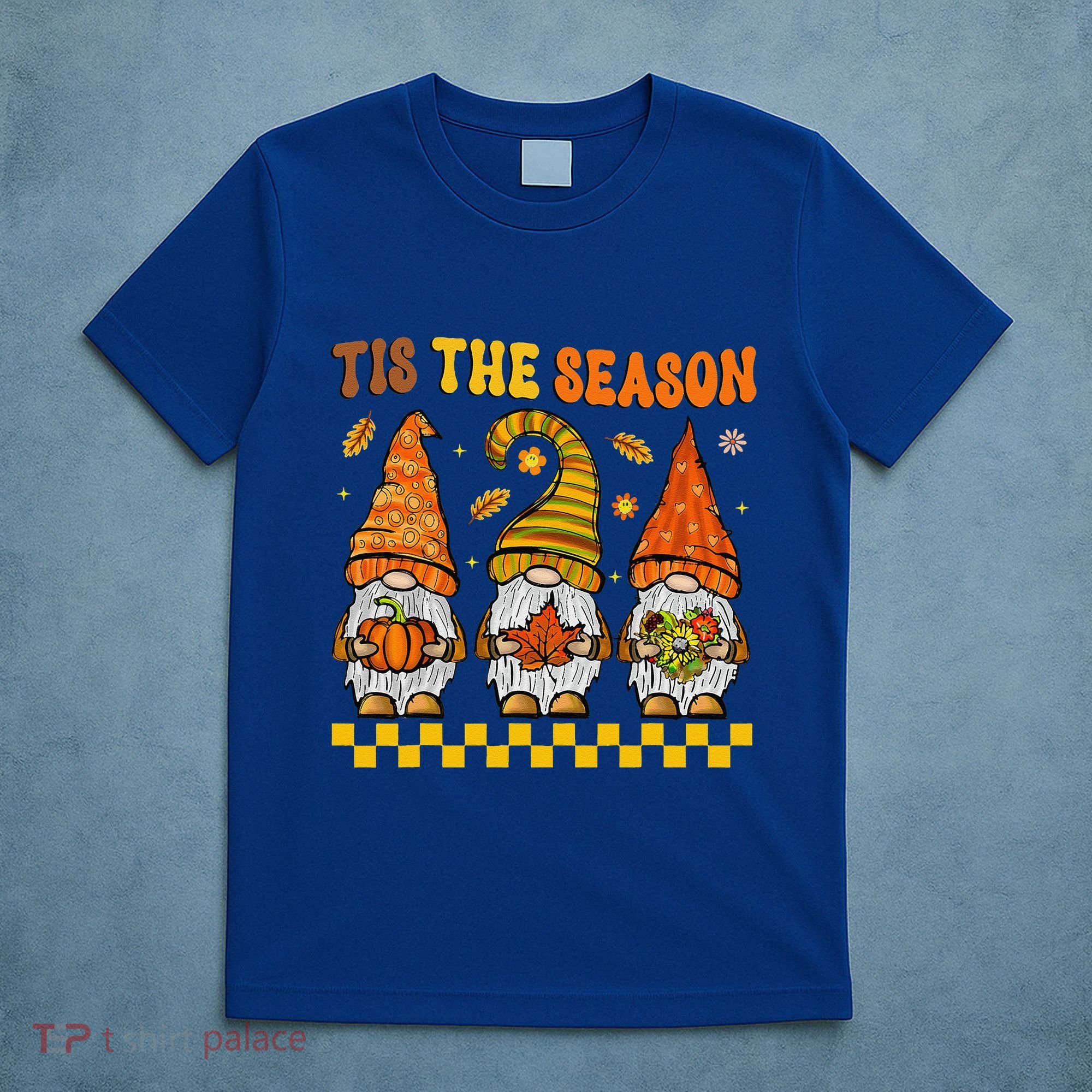 Groovy Gnomes Tis The Season Fall Autumn Happy Thanksgiving T-Shirt
