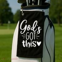 Gods Got This Jesus Jesus Golf Towel thumb 2