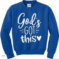 Gods Got This Jesus Jesus Kids Sweatshirt thumb 0