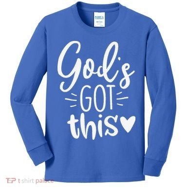 Gods Got This Jesus Jesus Kids Long Sleeve Shirt