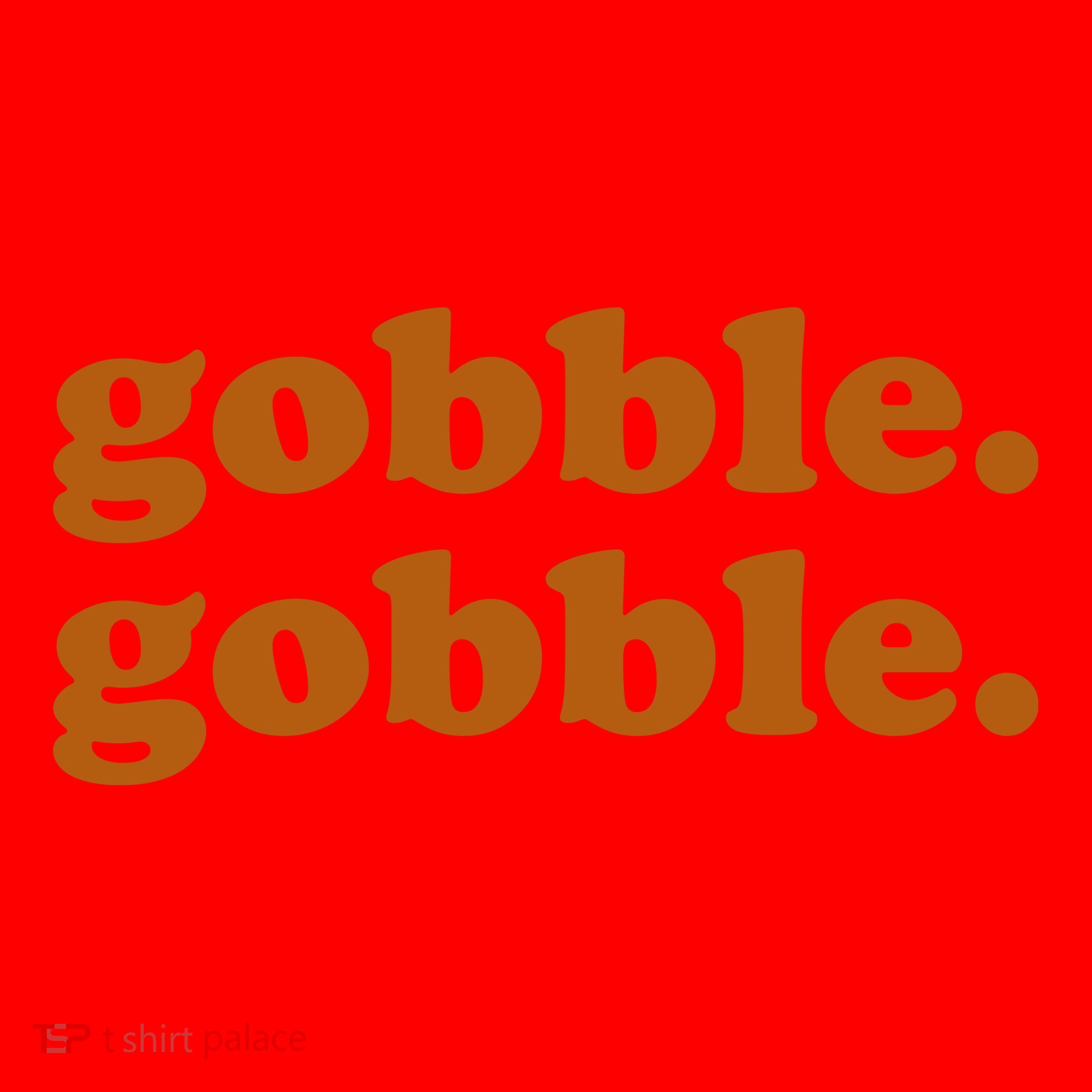 Gobble Gobble Thanksgiving Turkey Holiday Santa Hat