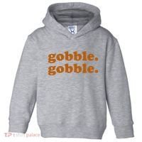 Gobble Gobble Thanksgiving Turkey Holiday Toddler Hoodie thumb 0