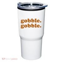 Gobble Gobble Thanksgiving Turkey Holiday Tumbler thumb 0