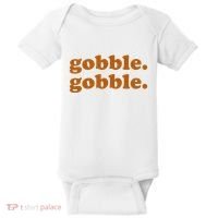 Gobble Gobble Thanksgiving Turkey Holiday Baby Bodysuit thumb 0