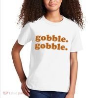 Gobble Gobble Thanksgiving Turkey Holiday Kids T-Shirt thumb 2