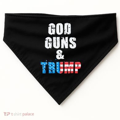 God Guns & Trump 2nd Amendment USA-Made Doggie Bandana