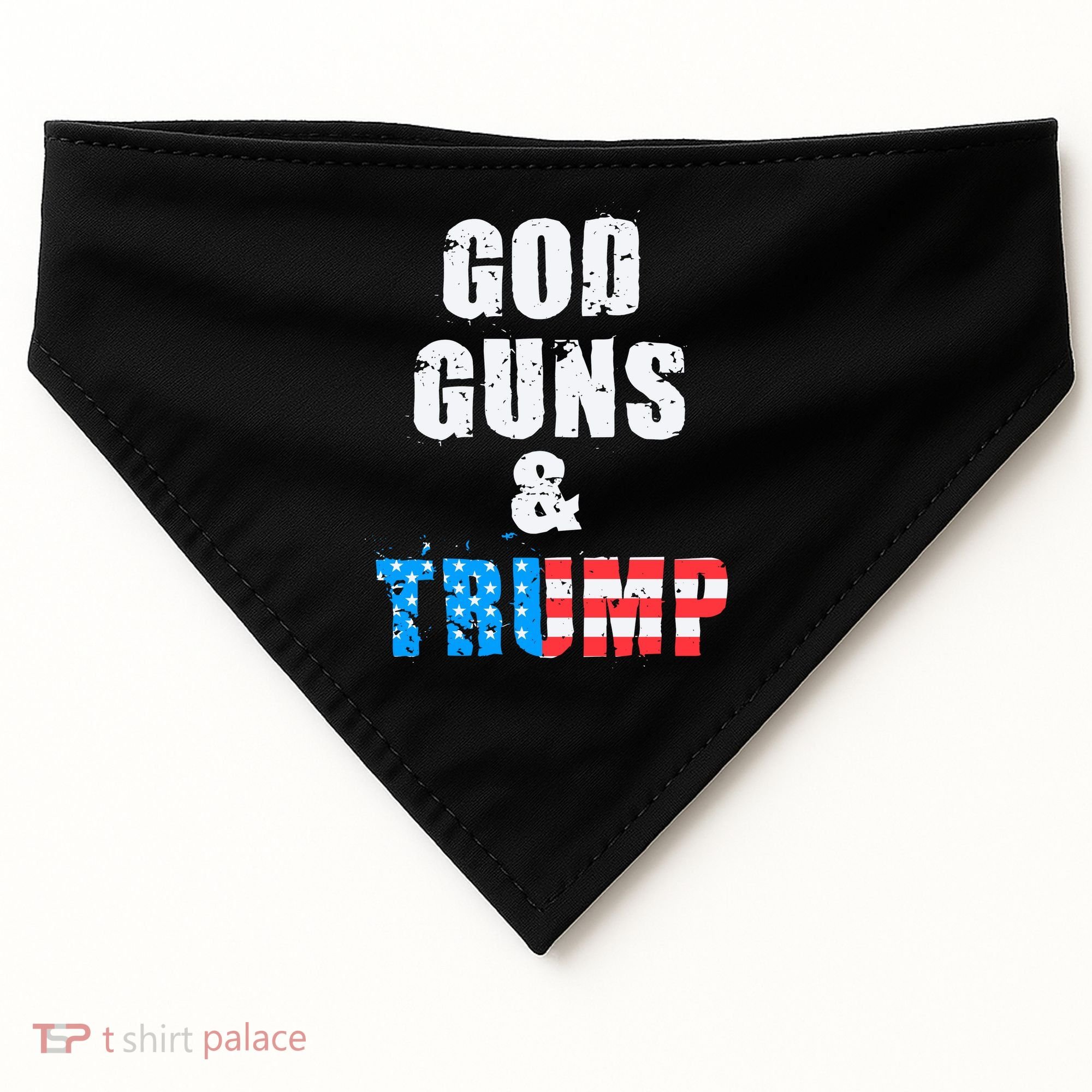 God Guns & Trump 2nd Amendment USA-Made Doggie Bandana