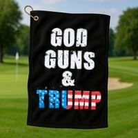 God Guns & Trump 2nd Amendment Golf Towel thumb 1