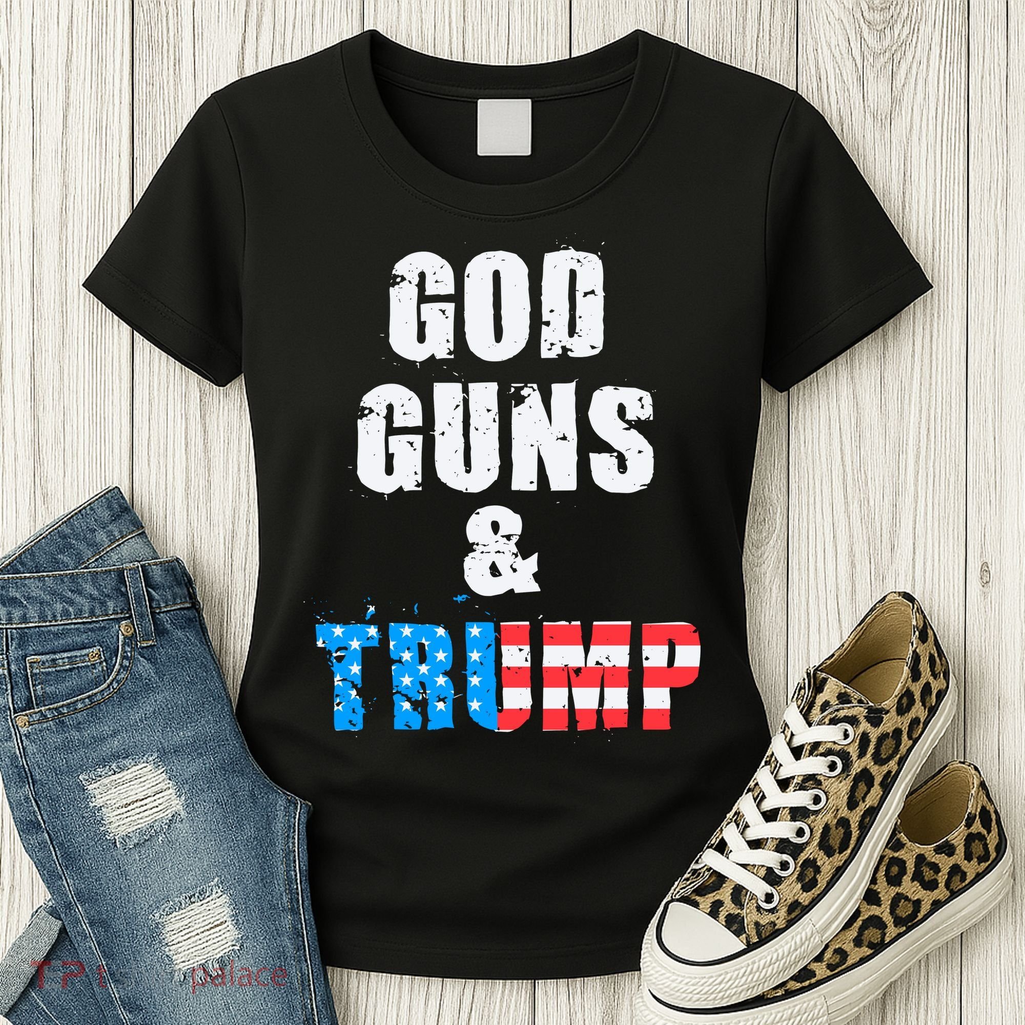 God Guns & Trump 2nd Amendment Women's T-Shirt