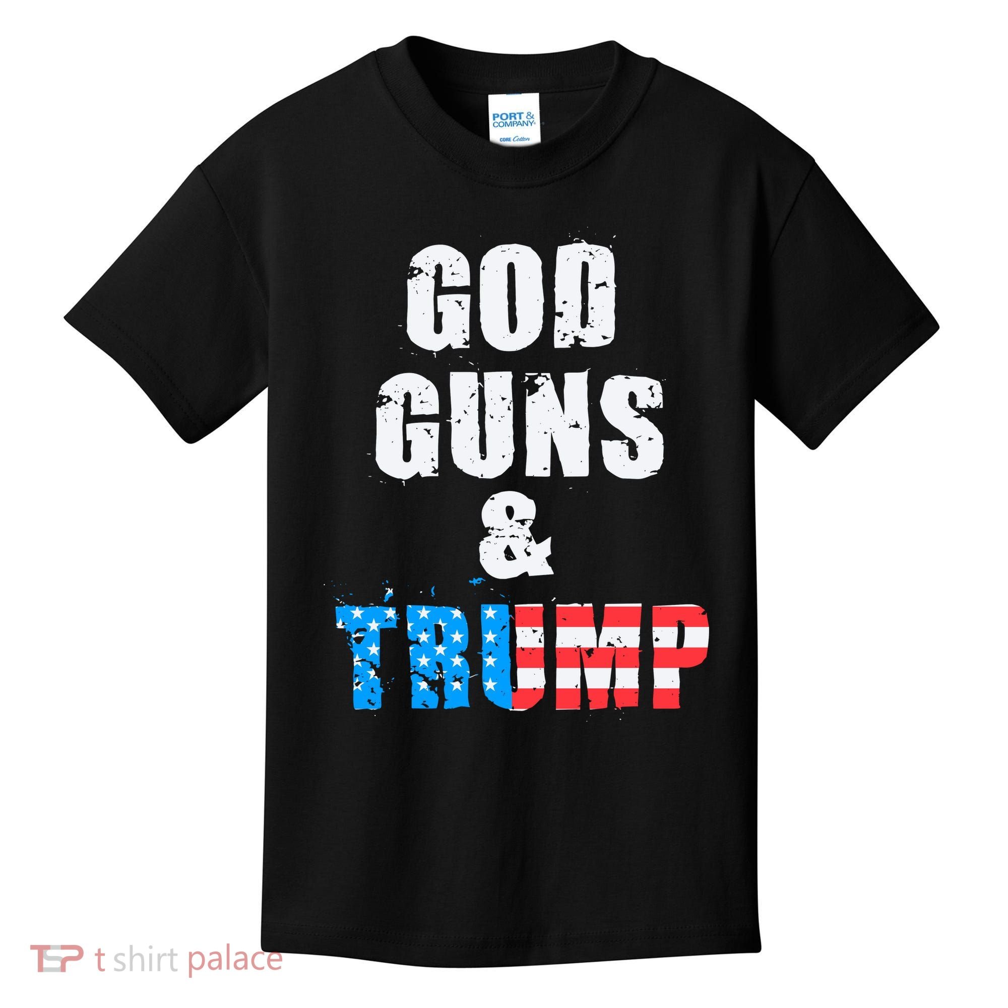 God Guns & Trump 2nd Amendment Kids T-Shirt