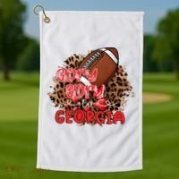 Glory Glory To Georgia Football Golf Towel thumb 1