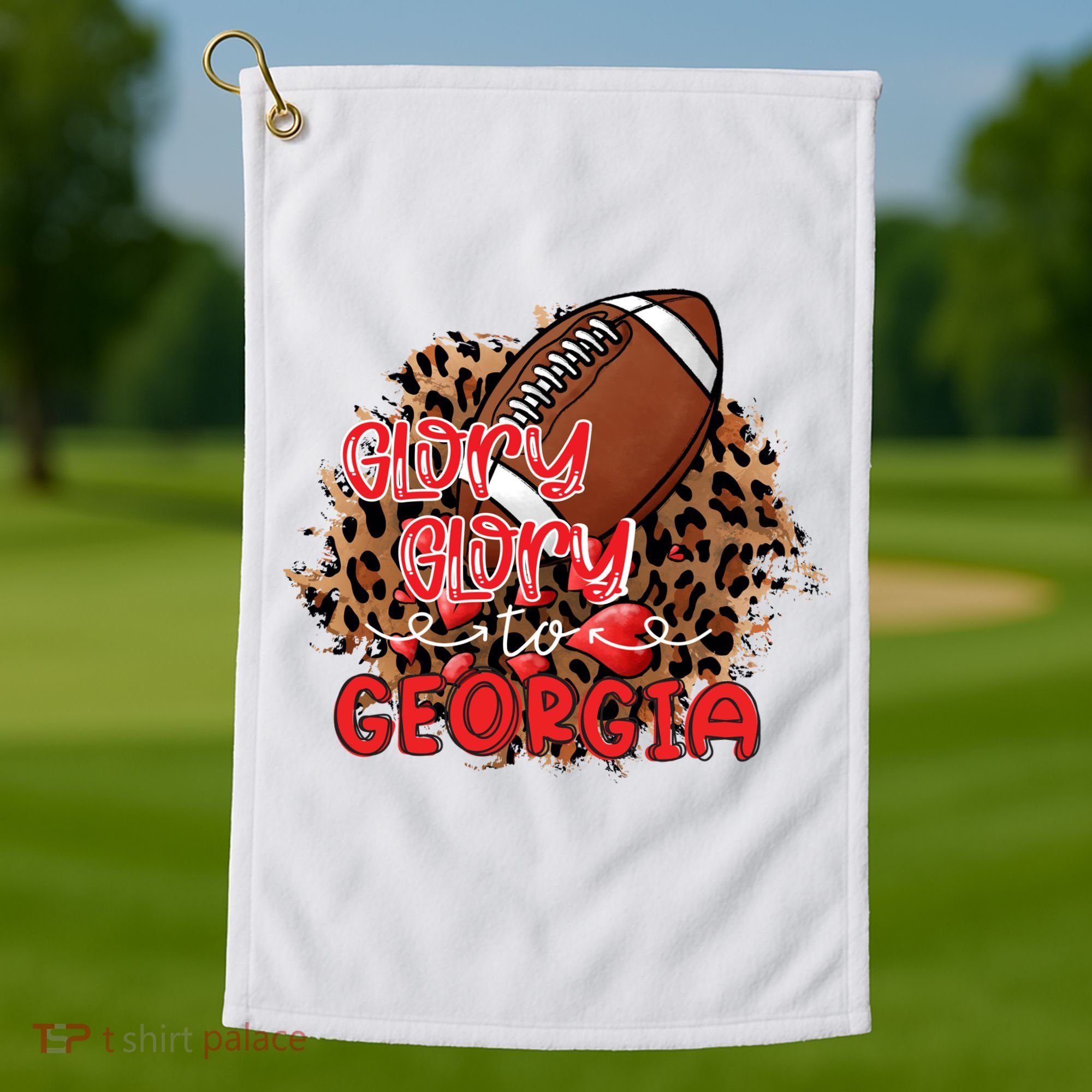 Glory Glory To Georgia Football Golf Towel