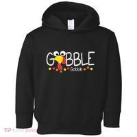 Gobble Gobble Thanksgiving Turkey Festive Toddler Hoodie thumb 0