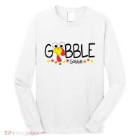 Gobble Gobble Thanksgiving Turkey Festive Long Sleeve Shirt thumb 0