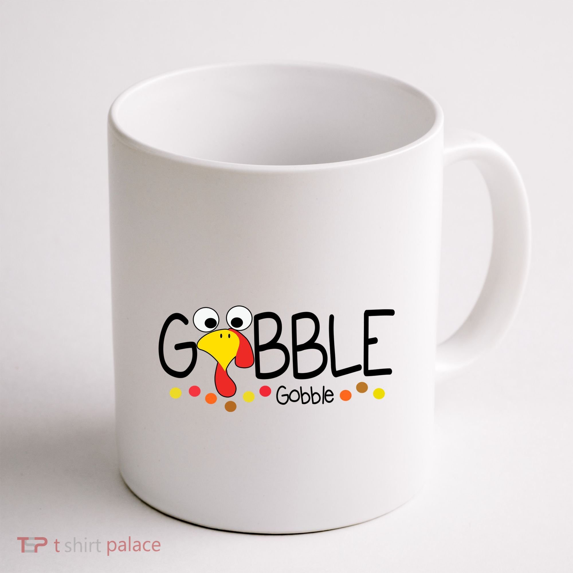 Gobble Gobble Thanksgiving Turkey Festive Coffee Mug