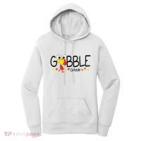 Gobble Gobble Thanksgiving Turkey Festive Women's Hoodie thumb 0
