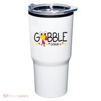 Gobble Gobble Thanksgiving Turkey Festive Tumbler thumb 0
