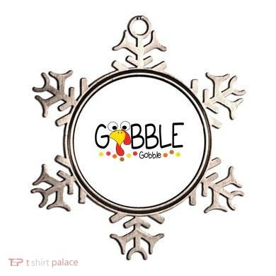 Gobble Gobble Thanksgiving Turkey Festive Ornament