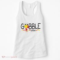 Gobble Gobble Thanksgiving Turkey Festive Women's Tank Top thumb 0
