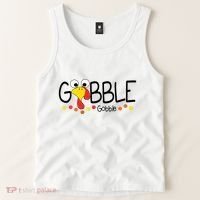 Gobble Gobble Thanksgiving Turkey Festive Tank Top thumb 2