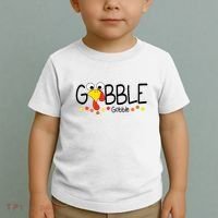 Gobble Gobble Thanksgiving Turkey Festive Toddler T-Shirt thumb 2
