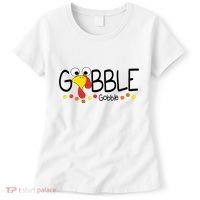 Gobble Gobble Thanksgiving Turkey Festive Women's T-Shirt thumb 0