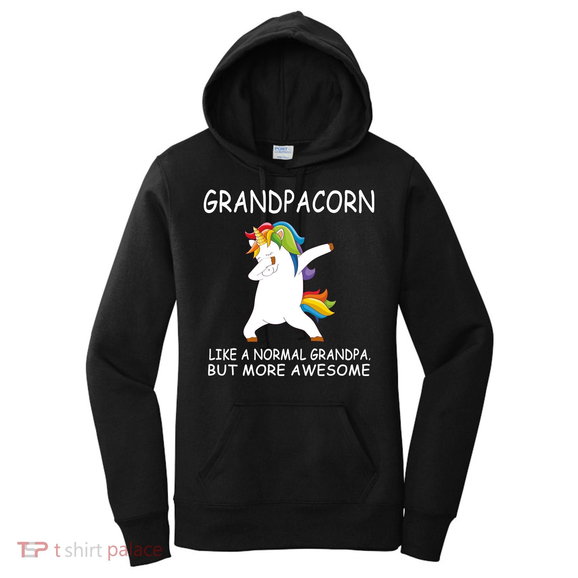Grandpacorn Grandpa Unicorn Women's Hoodie