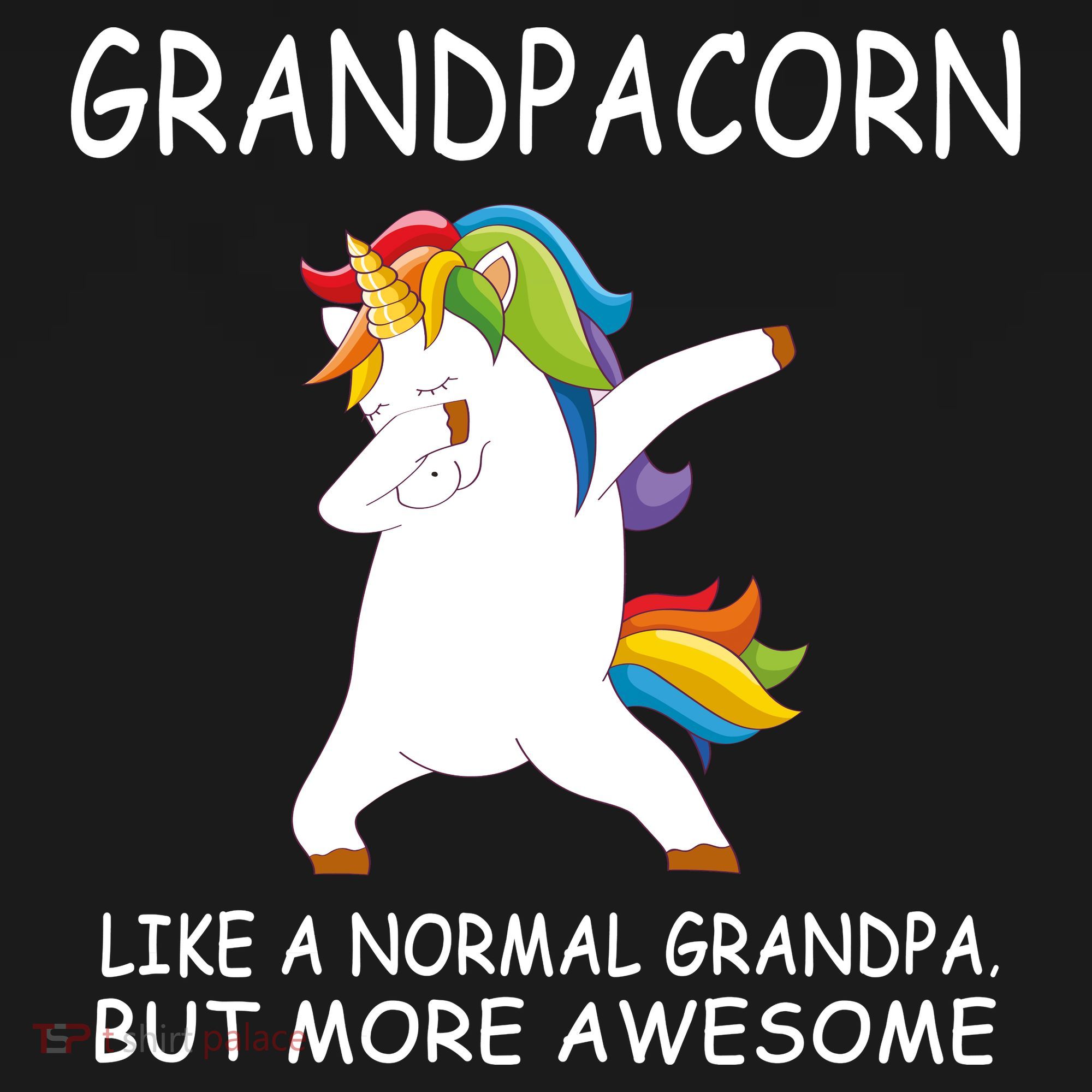 Grandpacorn Grandpa Unicorn Women's Hoodie