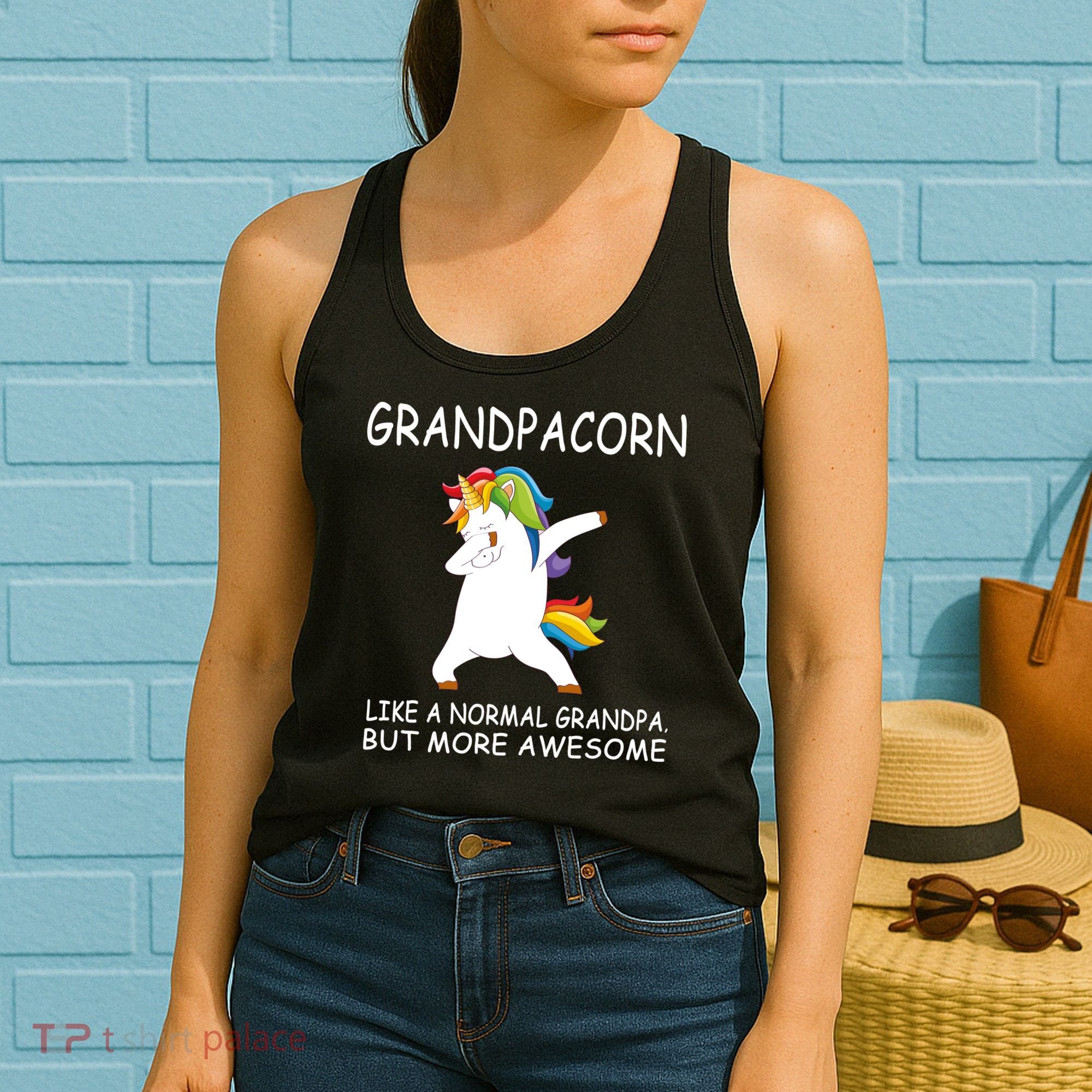 Grandpacorn Grandpa Unicorn Women's Tank Top