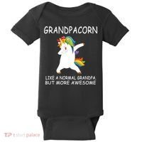 Grandpacorn Grandpa Unicorn Baby Bodysuit thumb 0