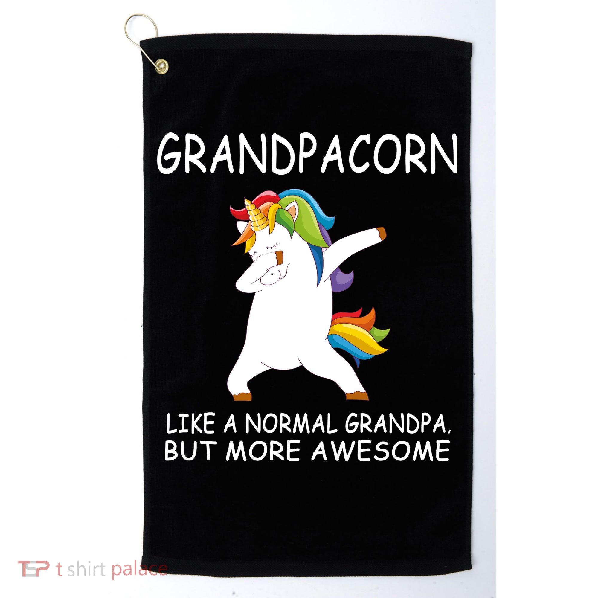 Grandpacorn Grandpa Unicorn Golf Towel