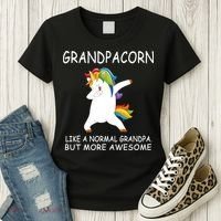 Grandpacorn Grandpa Unicorn Women's T-Shirt thumb 3