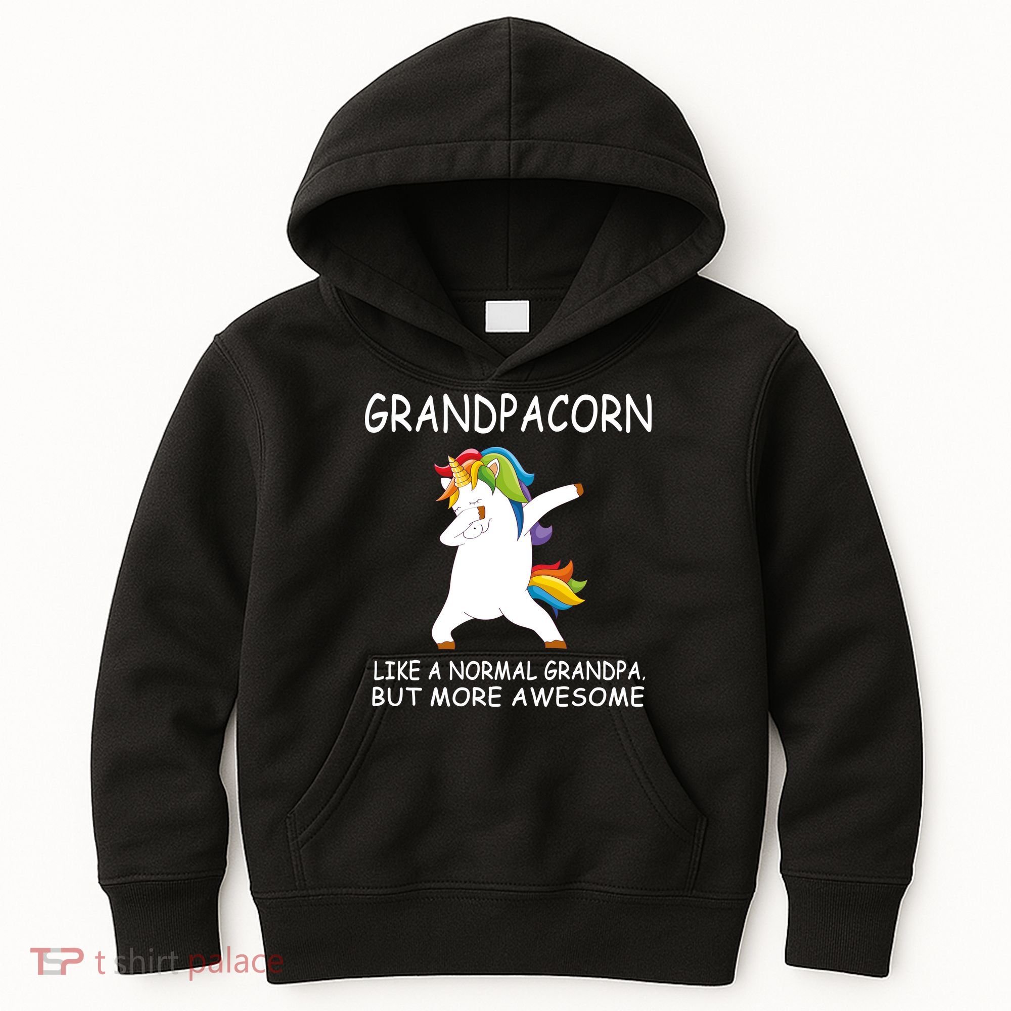Grandpacorn Grandpa Unicorn Kids Hoodie
