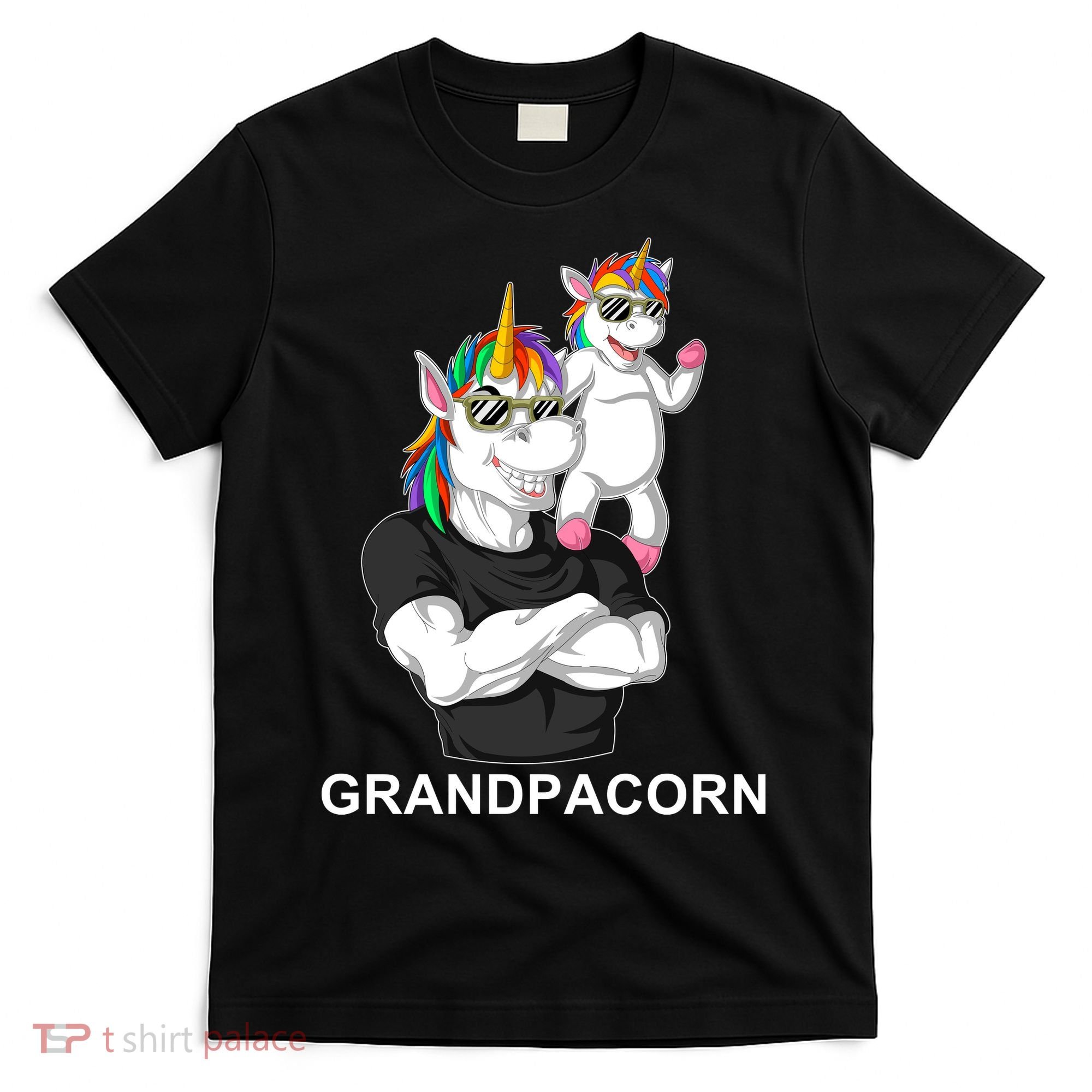 Grandpacorn Grandpa Unicorn T-Shirt