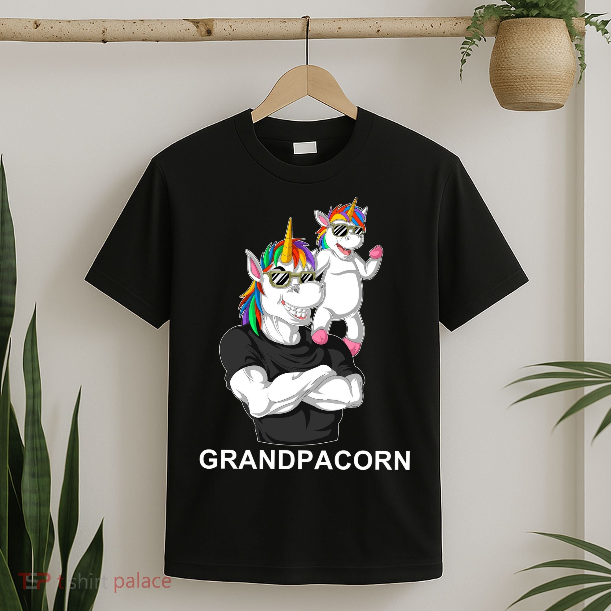 Grandpacorn Grandpa Unicorn T-Shirt