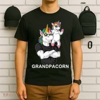 Grandpacorn Grandpa Unicorn T-Shirt thumb 6