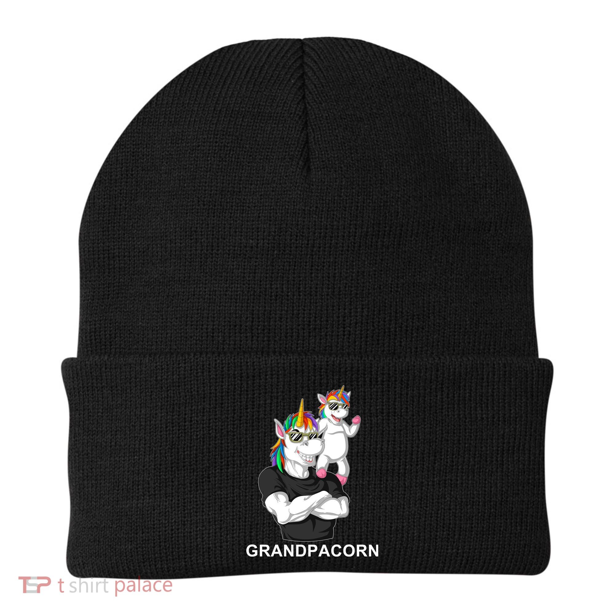 Grandpacorn Grandpa Unicorn Beanie