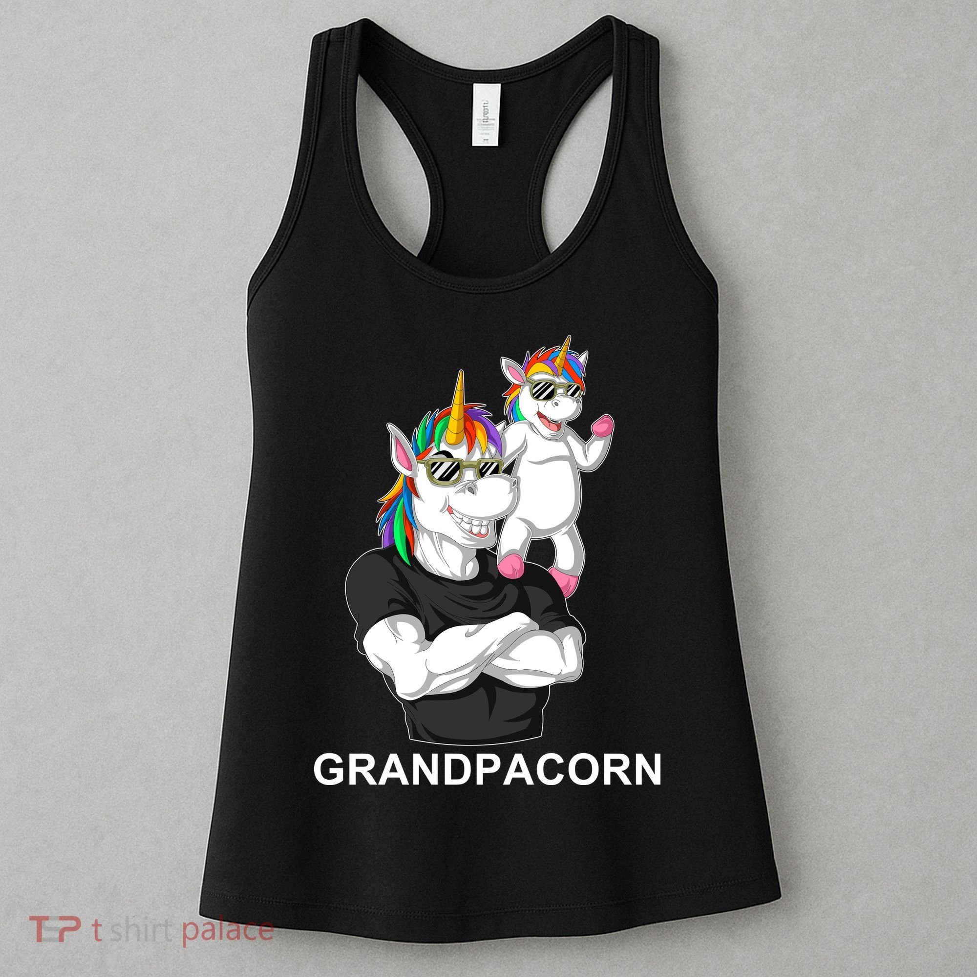 Grandpacorn Grandpa Unicorn Women's Tank Top