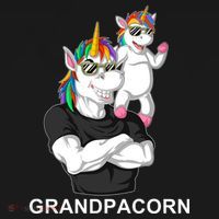 Grandpacorn Grandpa Unicorn Baby Bodysuit thumb 2