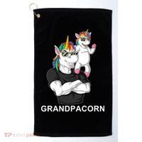 Grandpacorn Grandpa Unicorn Golf Towel thumb 0