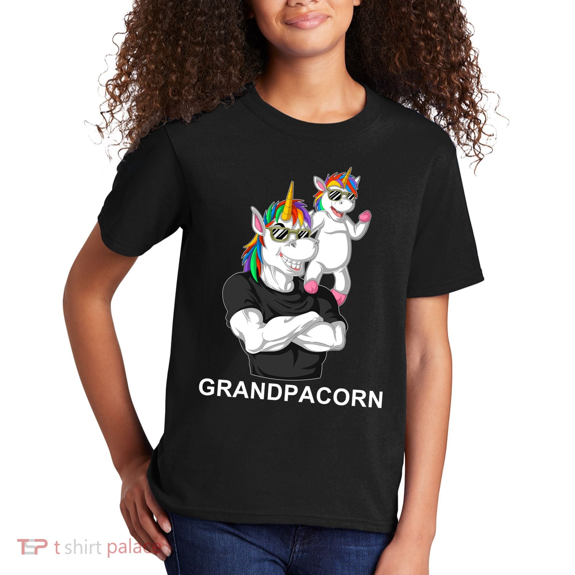 Grandpacorn Grandpa Unicorn Kids T-Shirt
