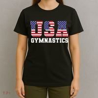 Gymnast Gymnastics Usa American Flag 4th Of July T-Shirt thumb 4