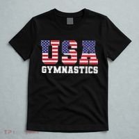 Gymnast Gymnastics Usa American Flag 4th Of July T-Shirt thumb 5