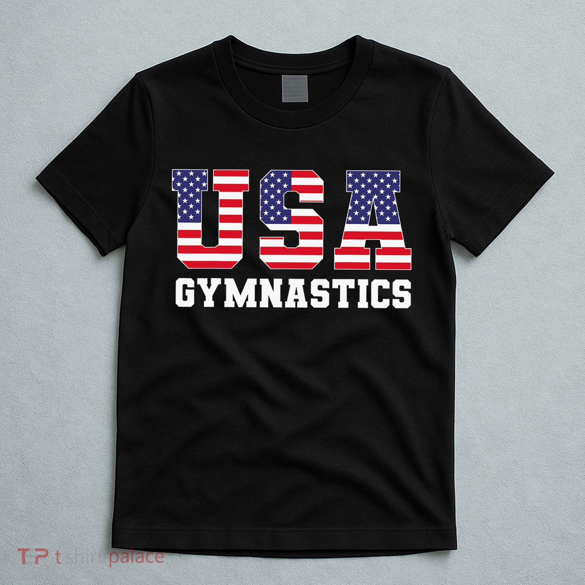 Gymnast Gymnastics Usa American Flag 4th Of July T-Shirt