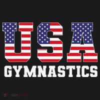 Gymnast Gymnastics Usa American Flag 4th Of July T-Shirt thumb 7