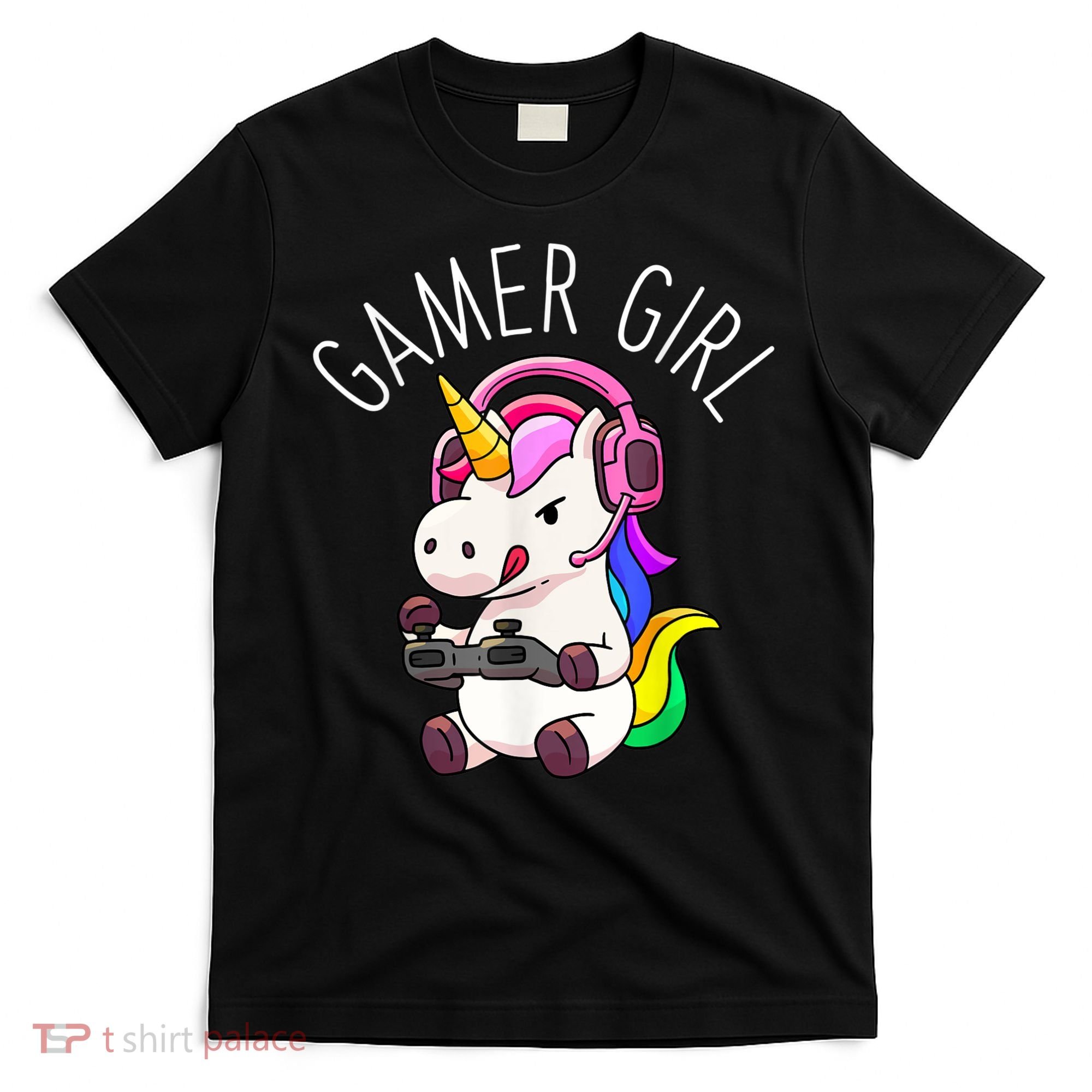 Gamer Girl Unicorn Gaming Cute Video Game Gift T-Shirt