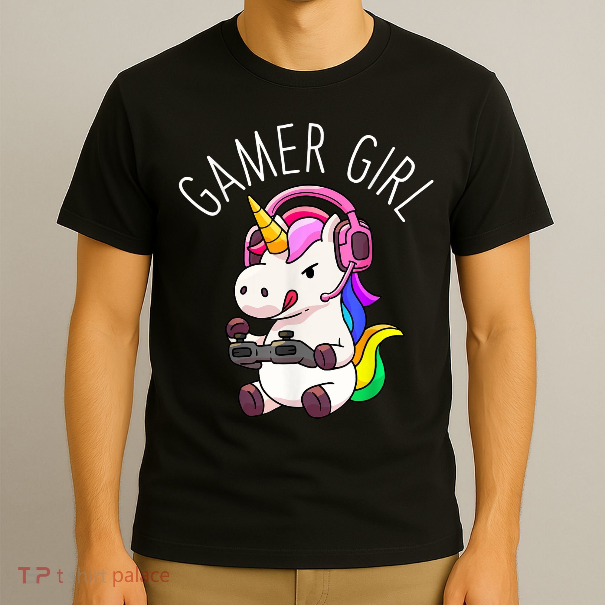 Gamer Girl Unicorn Gaming Cute Video Game Gift T-Shirt