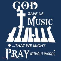 God Gave Us Music That We Might Pray Without Words USA-Made Doggie Bandana thumb 2