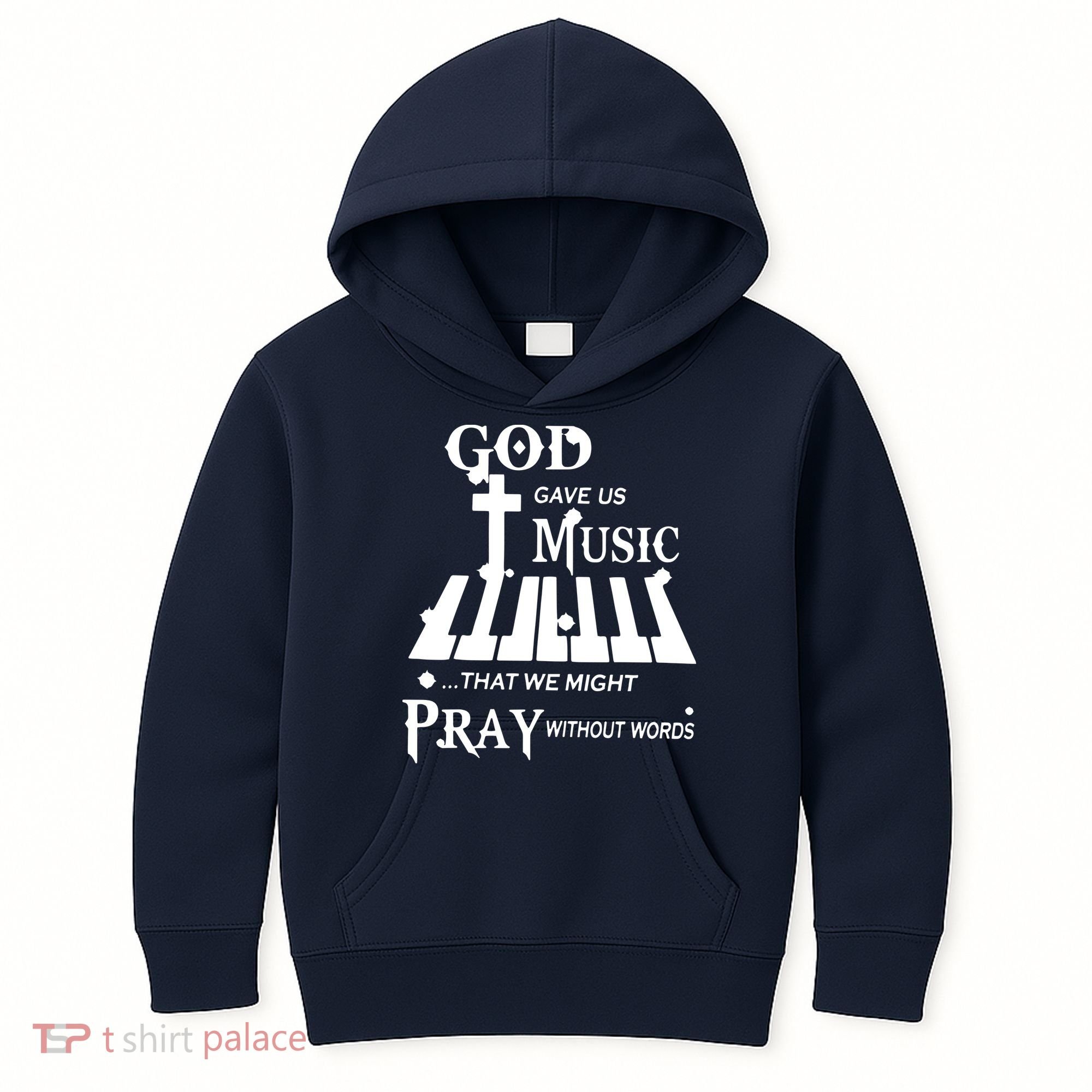 God Gave Us Music That We Might Pray Without Words Kids Hoodie