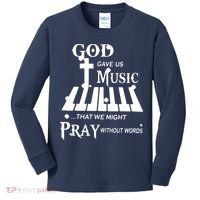 God Gave Us Music That We Might Pray Without Words Kids Long Sleeve Shirt thumb 0